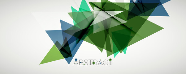 Geometric abstract background. Color triangle shapes. Vector illustration for covers, banners, flyers and posters and other designs