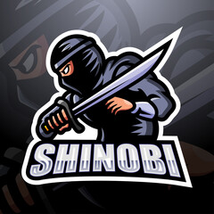 Shinobi mascot esport logo design