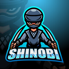 Shinobi mascot esport logo design