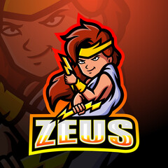 Fototapeta na wymiar Zeus mascot esport logo design