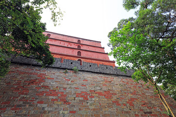 Zhenhai building architectural scenery in Yuexiu Park, Guangzhou City, Guangdong Province, China