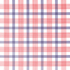 Watercolor red and white checkered background