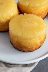Homemade pineapple upside down cake