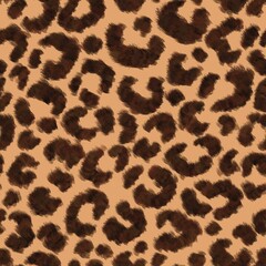 leopard fur texture. Seamless design for packaging, wallpaper, fabric and textile 