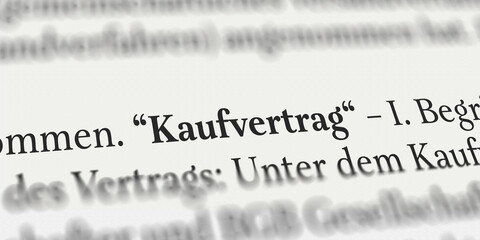 Kaufvertrag im Buch