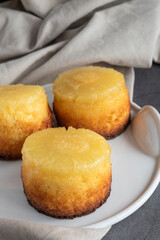 Homemade pineapple upside down cake