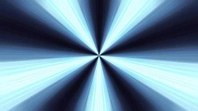 Circular geometric center star speed line rotation motion pattern. Abstract blue light streaks geometric background star shape endless rotation. Abstract Dynamic Light Rays. 4K 3D Seamless loop.