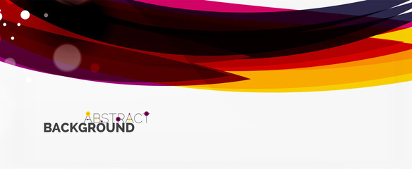 Waves and lines trendy design template for business or technology presentation, internet poster or web brochure cover, wallpaper