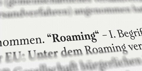 Roaming Gebühren im Buch