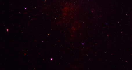 3D rendering abstract multicolor fractal light background