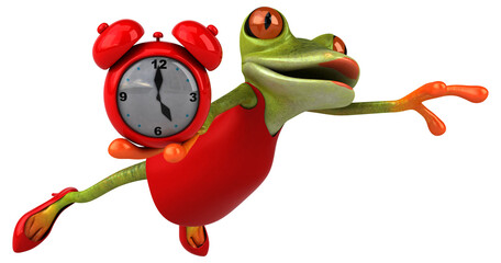 Fun frog - 3D Illustration