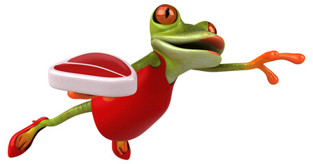 Fun frog - 3D Illustration