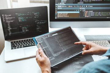 Developing programmer Development Website design and coding technologies