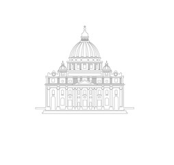 CATHOLIC CHURCH OF SAN PIETRO ROME ITALIAN HISTORICAL ARTISTIC MONUMEN