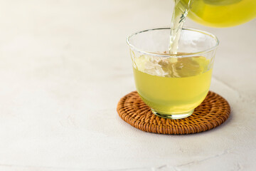 緑茶　冷茶　ティータイム