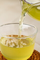 緑茶　冷茶　ティータイム