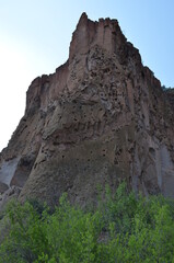 Fototapeta na wymiar Bandelier Pueblo, New Mexico (peak)