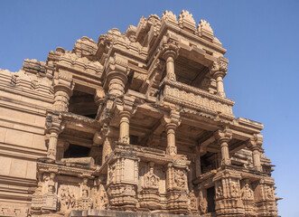 Sasbahu Temple 11th century twin temple in Gwalior, Madhya Pradesh, India