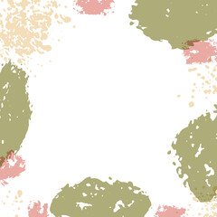 Collage frame with thimble pattern Hina-arare color