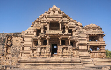 Sasbahu Temple 11th century twin temple in Gwalior, Madhya Pradesh, India