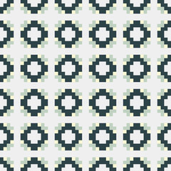 Abstract Cross Pattern generative computational art illustration