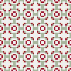 Abstract Cross Pattern generative computational art illustration