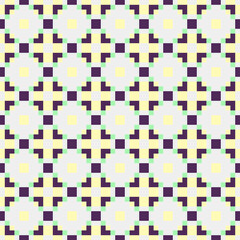 Abstract Cross Pattern generative computational art illustration