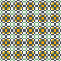 Abstract Cross Pattern generative computational art illustration