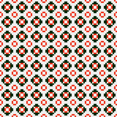 Abstract Cross Pattern generative computational art illustration