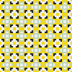 Abstract Cross Pattern generative computational art illustration