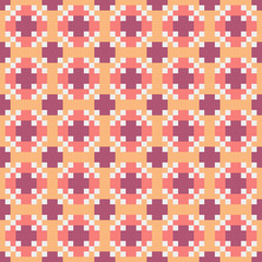 Abstract Cross Pattern generative computational art illustration