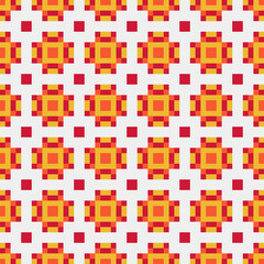 Abstract Cross Pattern generative computational art illustration