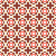 Abstract Cross Pattern generative computational art illustration
