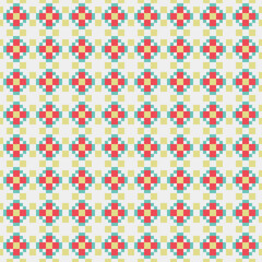 Abstract Cross Pattern generative computational art illustration