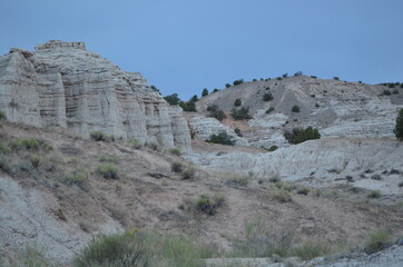White hills in New Mexico (distant)