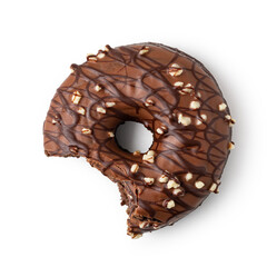 Donuts on white background