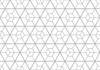 Fototapeta premium The geometric pattern with lines. Seamless vector background. White and gray texture. Graphic modern pattern. Simple lattice graphic design.