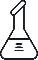 Icon. Laboratory tube or container.