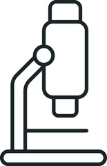 Microscope icon. Laboratory graphics. EPS10