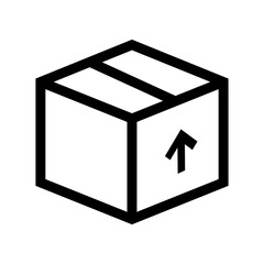 this side up packaging icon vector