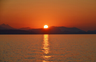 Fototapeta premium Sonnenuntergang in Sizilien 