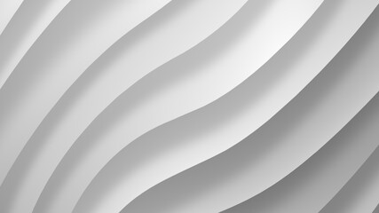 White gray gradient geometric abstract background. Elegant curved lines and shape with color graphic design. 3d Rendering.
