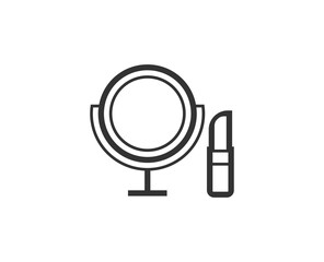 International woman&rsquo;s day icon. Mirror black line sign. Premium quality graphic design pictogram. Outline symbol icon for web design, website and mobile app on white background