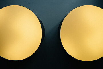 part of yellow dots on black background