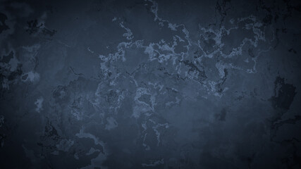 Gray blue dark cement wall texture background.