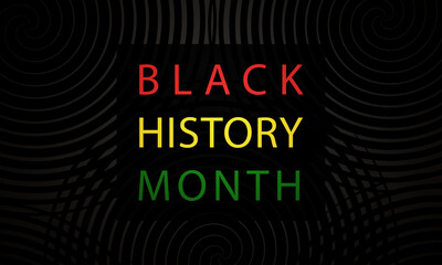 Black History Month - poster, card, banner, background. 