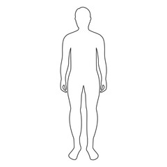 Male human silhouette