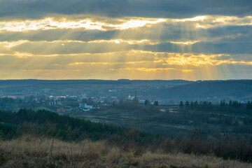 sunrise over the mountains