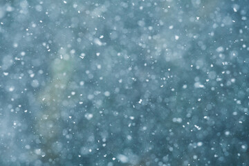 heavy snowfall in the swiss alps