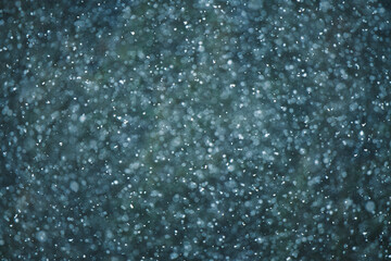 heavy snowfall in the swiss alps